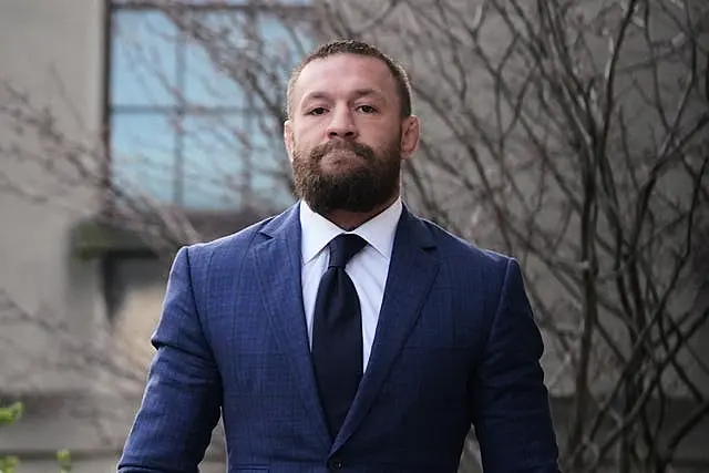 Conor McGregor outside the High Court in Dublin