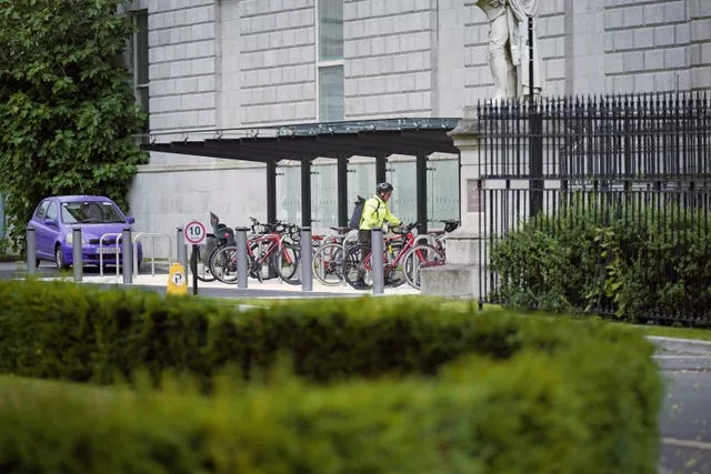 Leinster House bike shelter