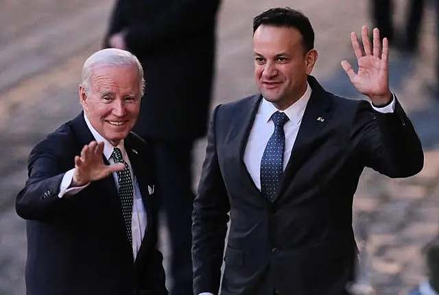 Joe Biden with Leo Varadkar