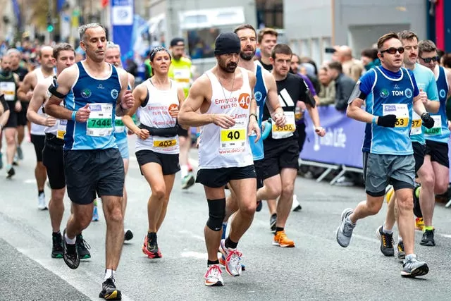 Colin Farrell during the run