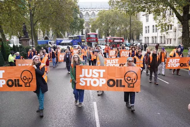 Just Stop Oil protest
