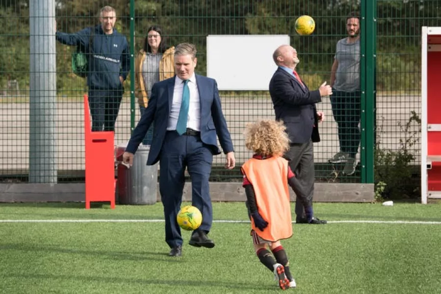 Sir Keir Starmer visit to Walsall football club