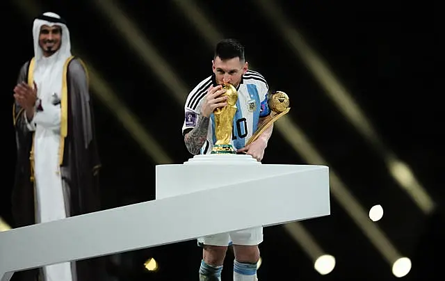 Messi captained Argentina to World Cup success last year