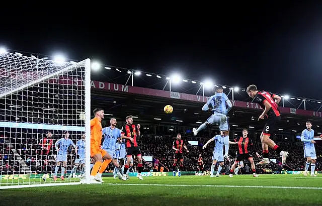 Dean Huijsen scoring the opening goal 