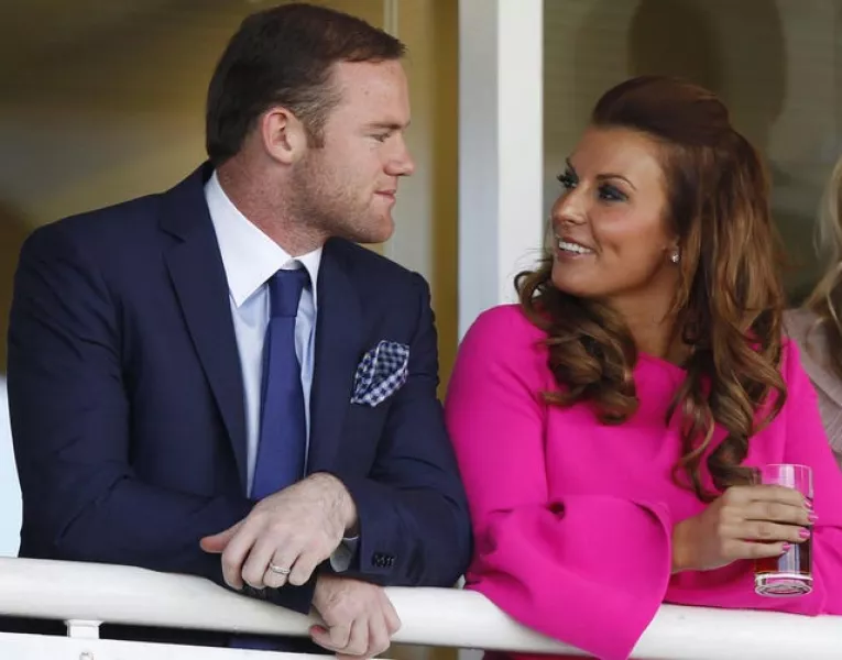 Coleen Rooney with footballer husband Wayne