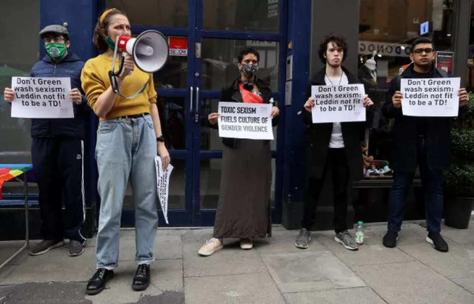 Activists picket Green Party HQ 