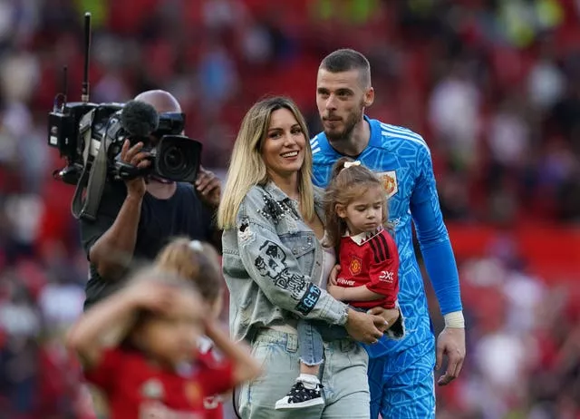 David De Gea loved the chance to be with his family after Manchester United's final home game