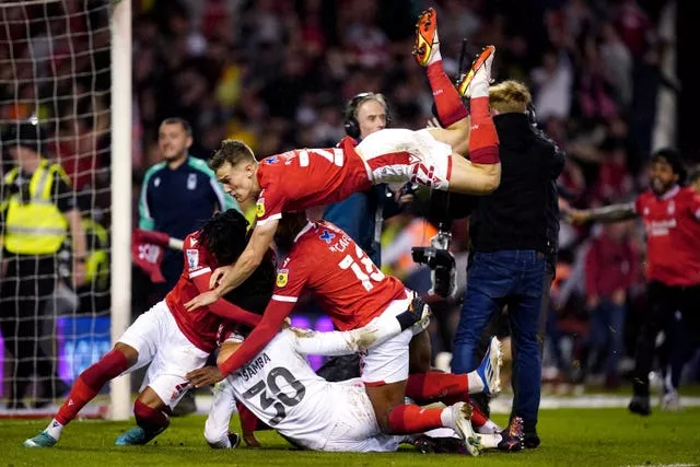 Nottingham Forest celebrate