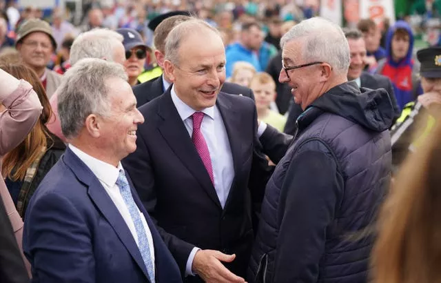 Taoiseach Micheal Martin visits the National Ploughing championships