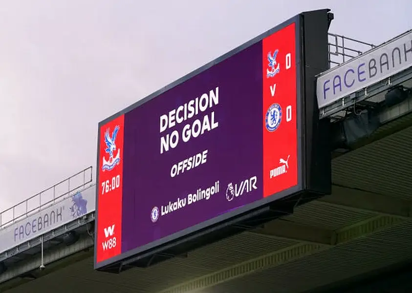 Hakim Ziyech's goal was ruled out by VAR after Romelu Lukaku was judged to be offside