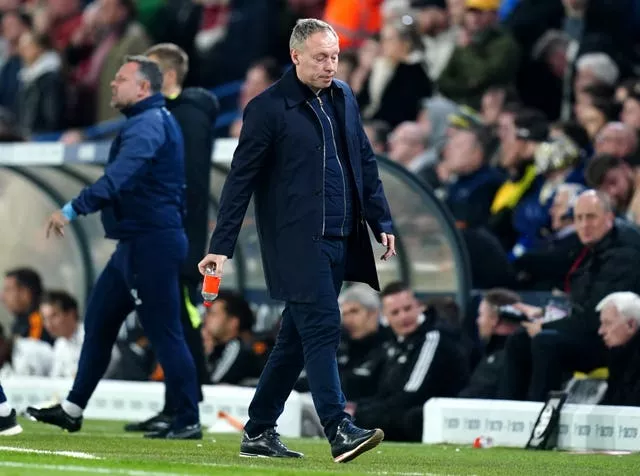 Nottingham Forest manager Steve Cooper looks dejected at Elland Road