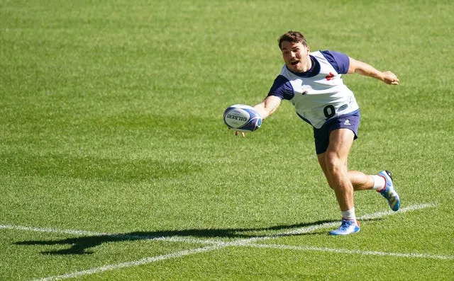 Antoine Dupont during the France team run