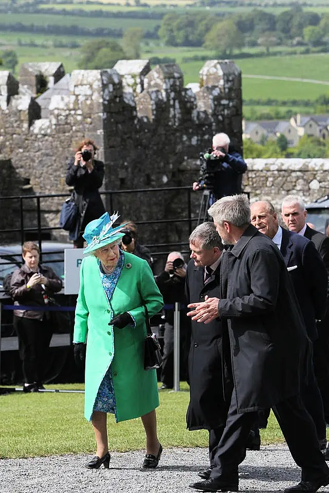 Charles will follow in his mother's footsteps - seen here in 2011 - with a visit to the Rock of Cashel (Maxwells/PA)