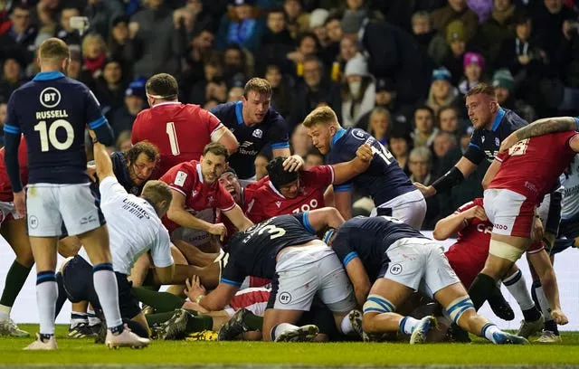 Ken Owens scored Wales' only try