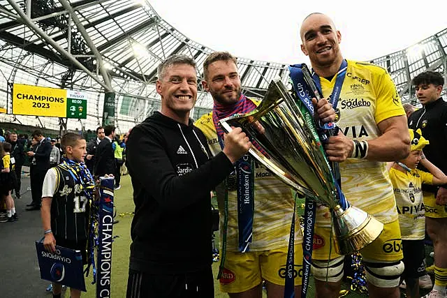 Ronan O'Gara celebrates