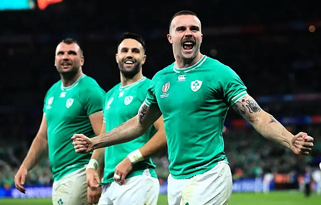 Ireland celebrated a statement win over South Africa