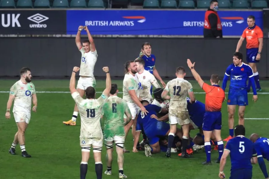 England defeated France in the Autumn Nations Cup final