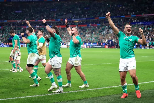 Ireland celebrated a memorable win over South Africa