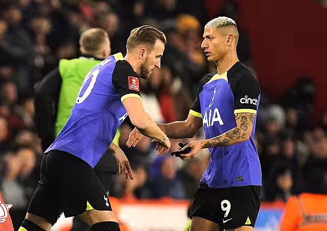 Harry Kane came off the bench for Tottenham