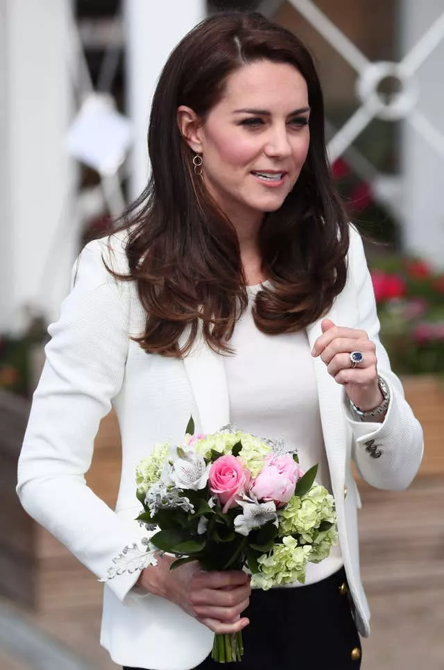 The Duchess of Cambridge arrives to attend the 1851 Trust charity’s final Land Rover BAR Roadshow at Docklands Sailing and Watersports Centre in London