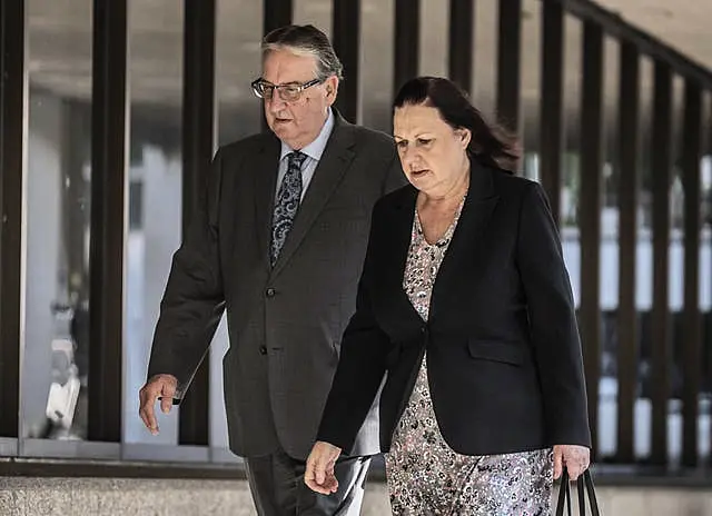 John and Susan Letby, the parents of Lucy Letby, outside Manchester Crown Court