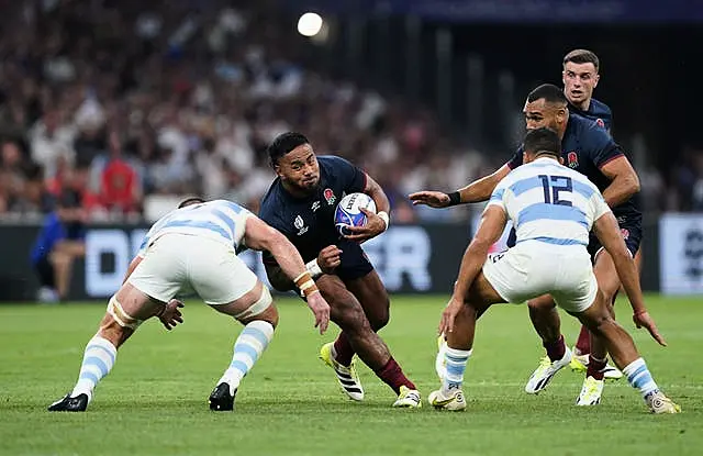 Manu Tuilagi in action during England's win over Argentina