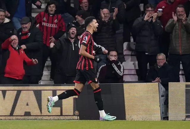 Dominic Solanke scored both goals in the Bournemouth victory