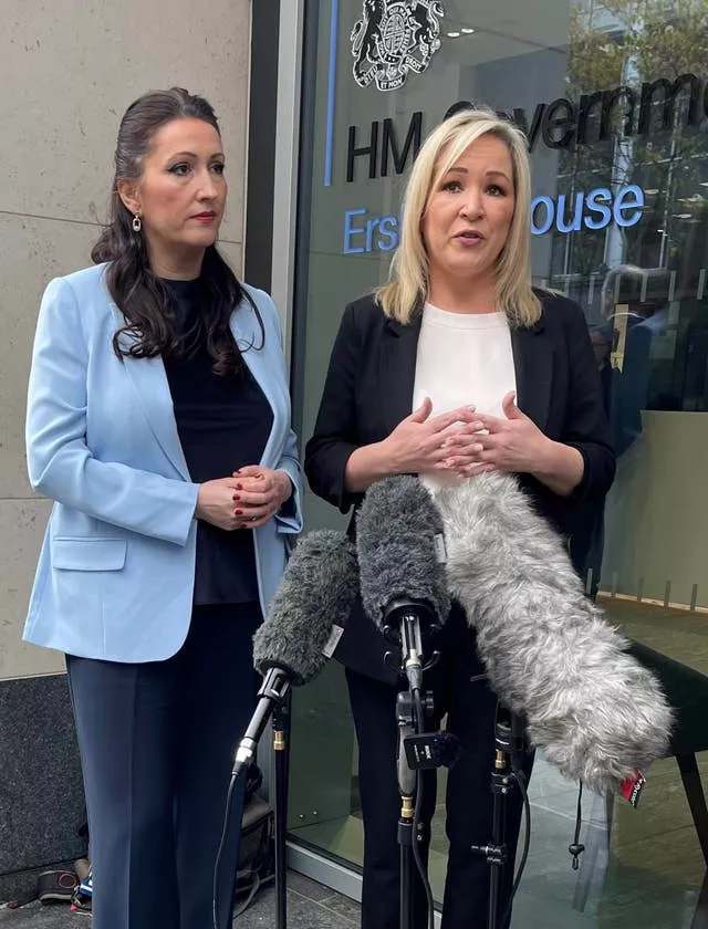 Deputy First Minister Emma Little-Pengelly and First Minister Michelle O’Neill 