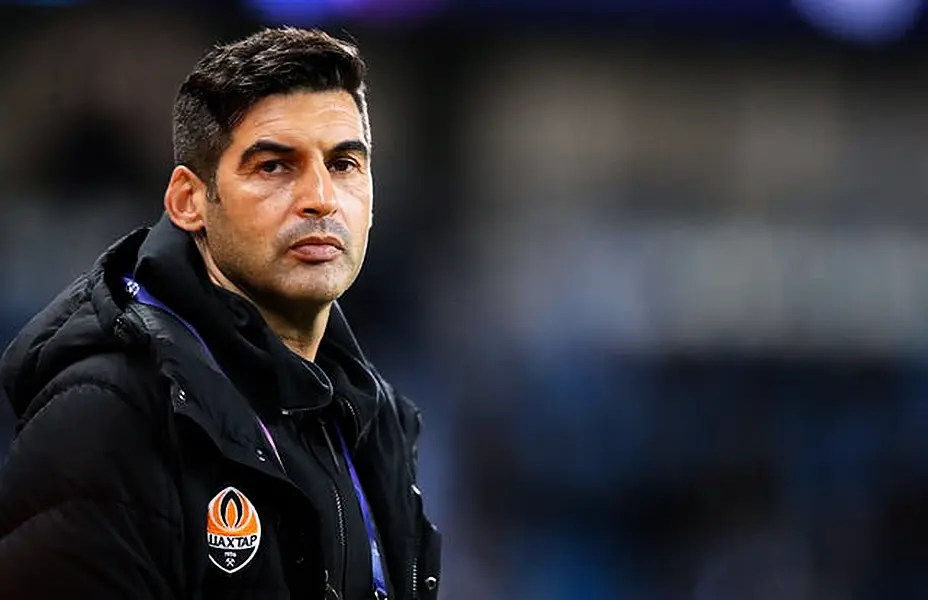 Former Shakhtar Donetsk manager Paulo Fonseca