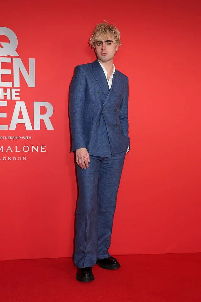 Lennon Gallagher attends the GQ Men of the Year photocall at Kensington Roof Gardens