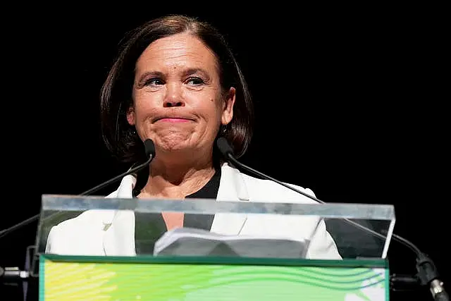 Sinn Fein leader Mary Lou McDonald 