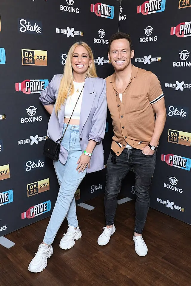 Joe Swash and Stacey Solomon