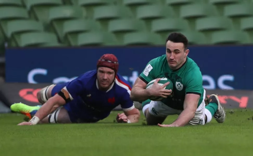 Ireland hooker Ronan Kelleher, right, will make his first Six Nations start after scoring against France last time out