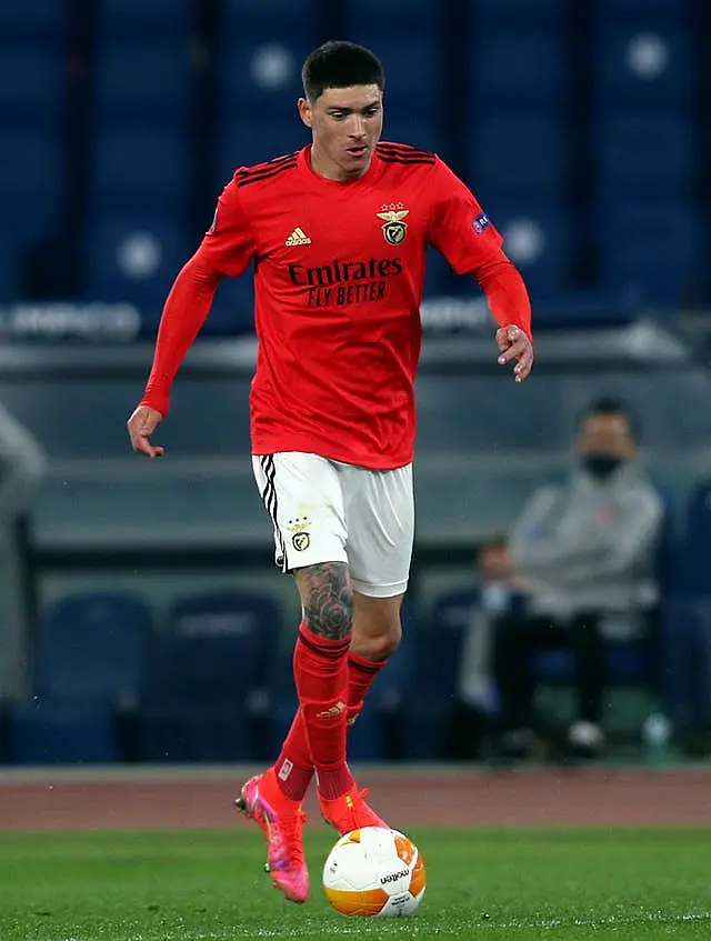 Benfica’s Darwin Nunez with the ball