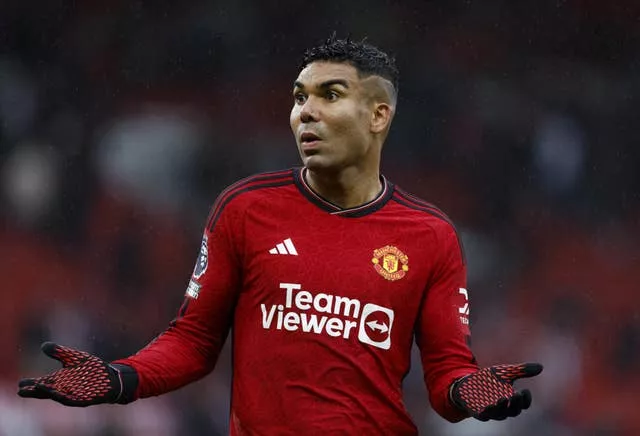 Casemiro was absent for Manchester United
