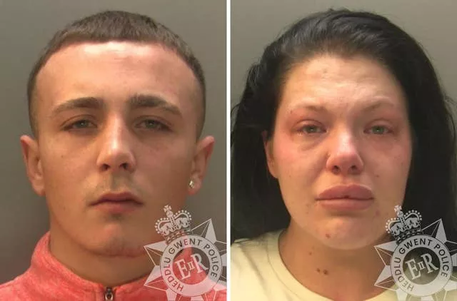 Brandon Hayden and Amy Salter were later jailed after admitting being in charge of the dog that killed Jack Lis (Gwent Police/PA)