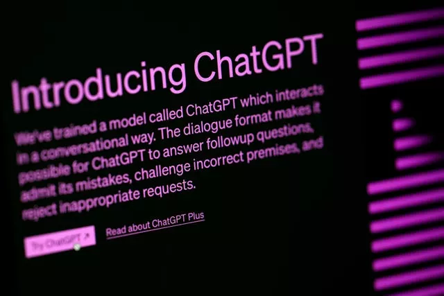 The Chat GPT website