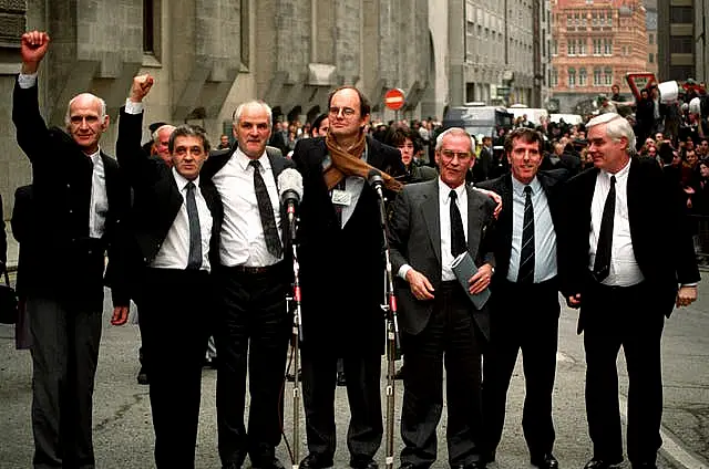 Birmingham Six celebrate victory