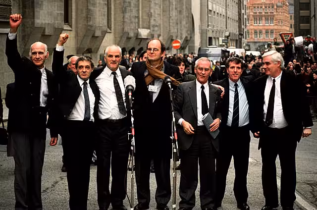 Birmingham Six celebrate victory