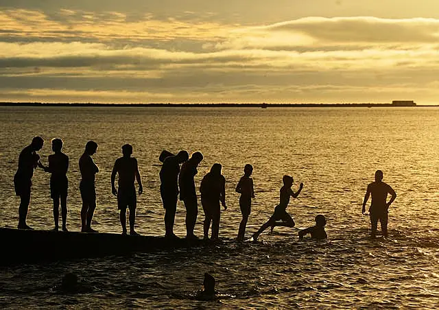 Swimmers in Dublin