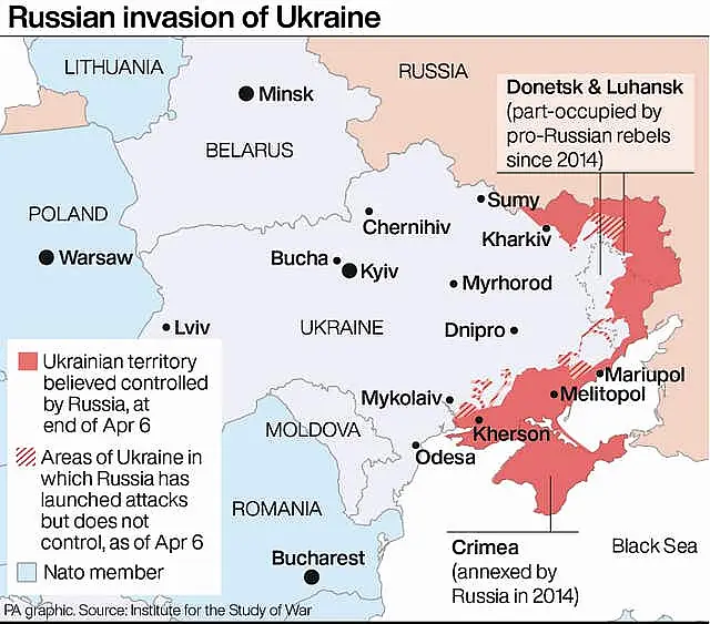 Russian invasion of Ukraine.