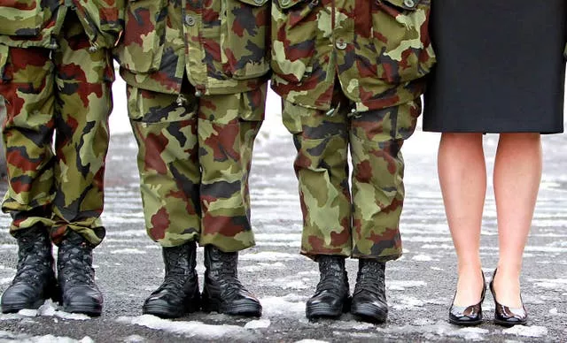 File picture of women from the Irish Defence Forces