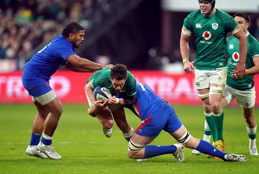 Joey Carbery was Ireland's starting fly-half in Paris