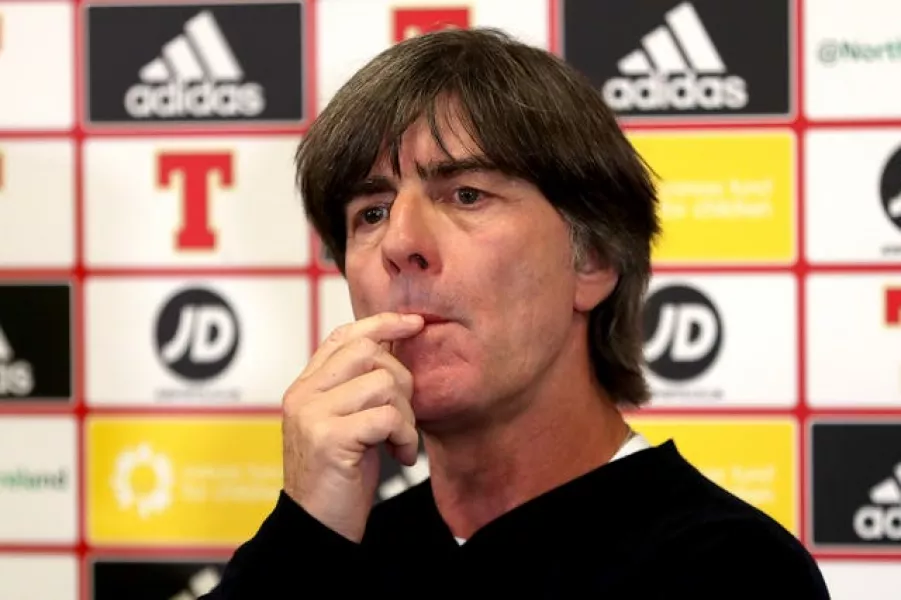 Germany coach Joachim Low in a press conference