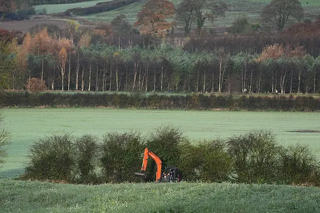 Personnel during the search near Grangecon, Co Wicklow, in the investigation into the disappearance of Jo Jo Dullard almost 30 years ago