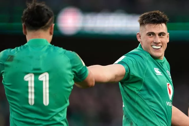 Ireland hooker Dan Sheehan, right, is in contention to return from injury