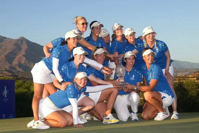 Team Europe with the 2023 Solheim Cup
