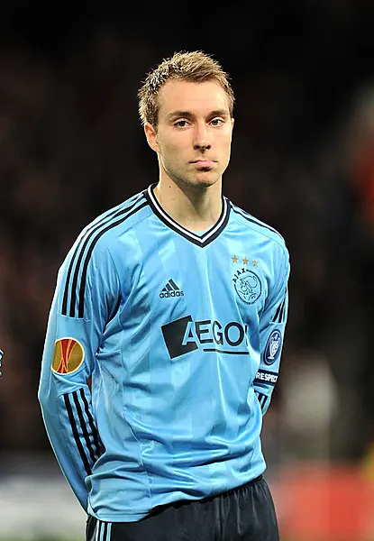 Christian Eriksen in his Ajax playing days