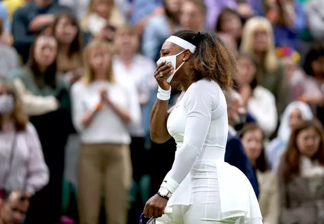 Serena Williams retires from her first round ladies’ singles match against Aliaksandra Sasnovich in 2021