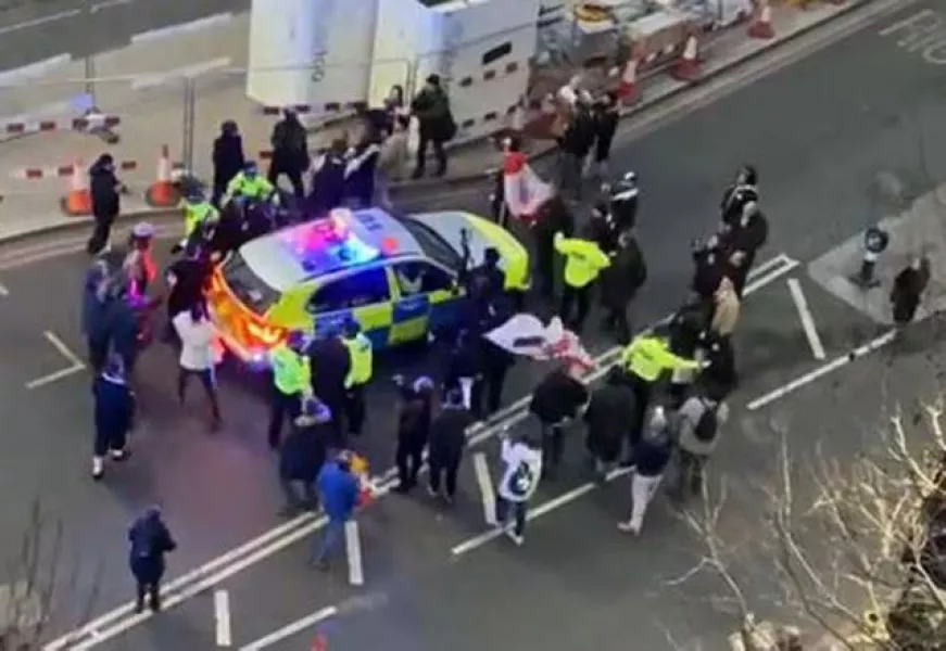 Keir Starmer protesters